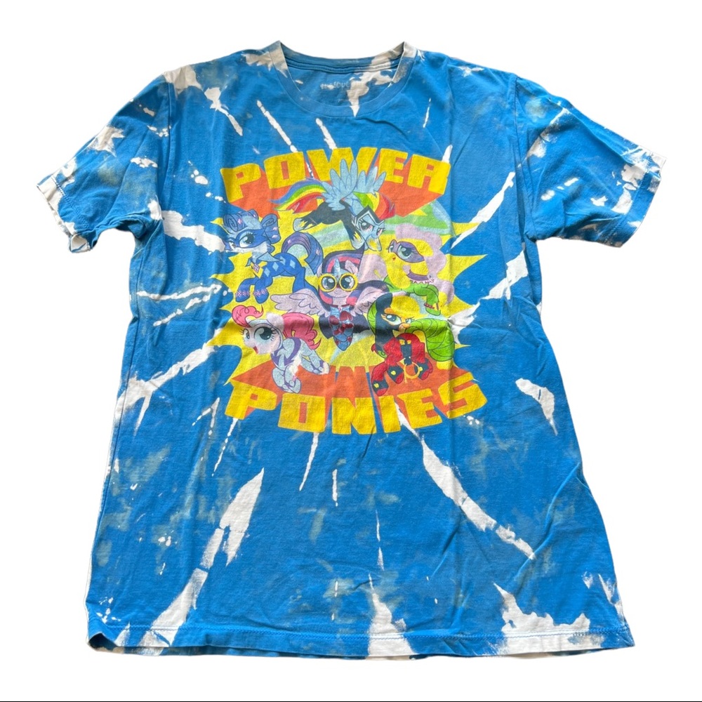 Repurposed bleached tee My Little Pony